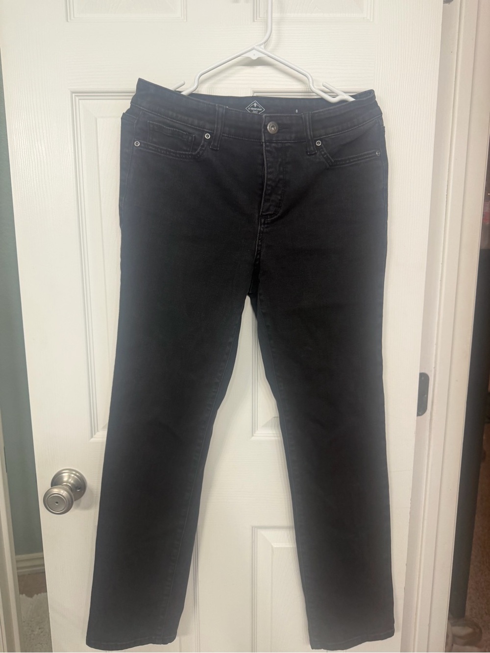 St. John's Bay Black Women's Straight-Leg Jeans